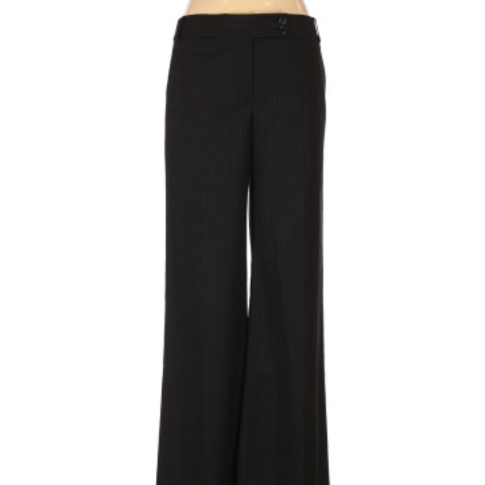 BCBGMAXAZRIA Behati Solid Black Trousers